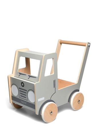 Smallstuff Truck Walker, Grey, Wooden - Grey - 44X 50X 31CM
