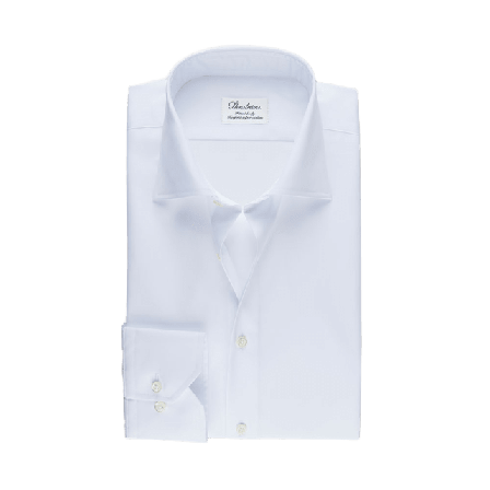 Stenströms White Fitted Body Shirt In Superior Twill Skjortor Herr Vit 38