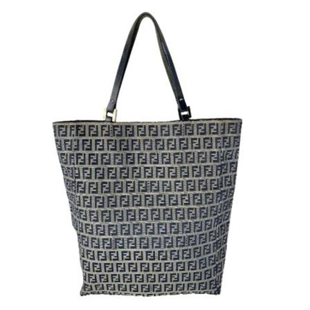 Fendi Vintage, Pre-owned Canvas totes Blauw, Dames, Maat:ONE Size