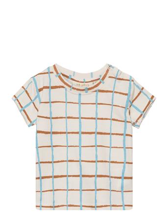 Sgjared Check Ss Tee Tops T-shirts Short-sleeved Multi/patterned Soft Gallery