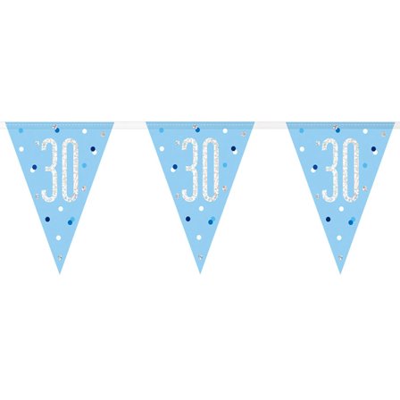 Flaggirlander 30 år Blå & Sølv