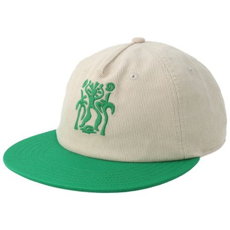 Quiksilver - Beige snapback Keps - Drifter Canvas Bone/Green Snapback @ Hatstore
