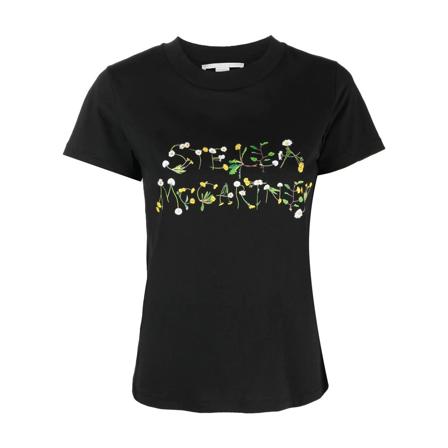 Stella McCartney, T-Shirts Zwart, Dames, Maat:XS