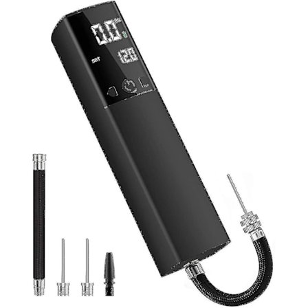 Sxbd Elektrisk Boldpumpe, Smart Luftpumpe Bærbar Hurtig Boldopblæsning Med Præcis Trykmåler Og Digital LCD-Skærm Kompatibel Med Fodbold