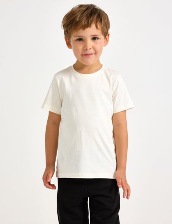 Lindex T Shirt Basic Solid - White - 110/116