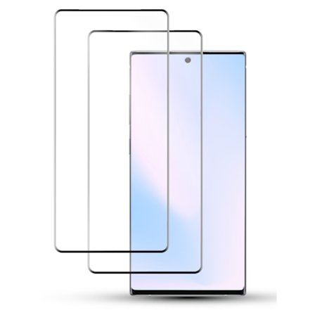 2-Pack SAMSUNG NOTE 10 Skærmbeskyttelse - Hærdet Glas 9H - Super kvalitet 3D