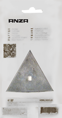 Anza 662581 Ekstrablad til trekantskrape, Malerredskap & tilbehør