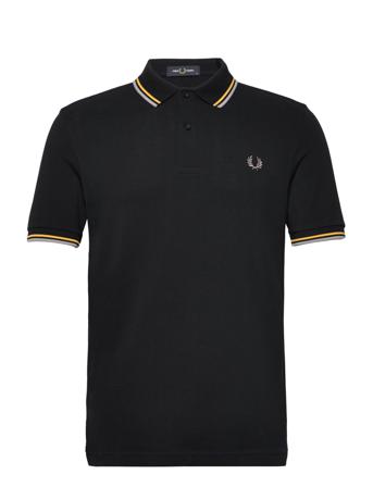 Twin Tipped Fp Shirt Polos Short-sleeved Sort Fred Perry