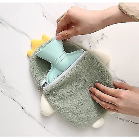 Premium varmtvannsflaske med mykt trekk, avtakbart, 0,5 liter