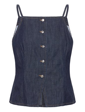 Butt D Denim Top Navy Mango