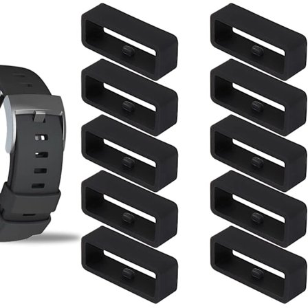 10 st Silikon klockögla för 22 mm rem - Spänne gummi Wat