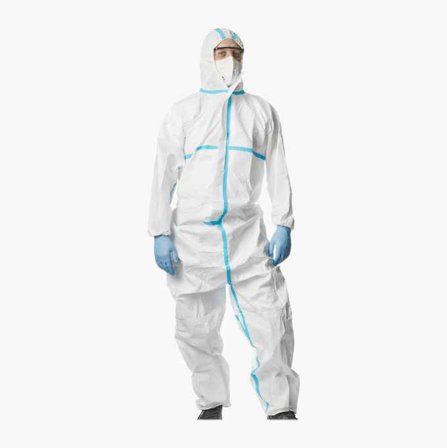 Biltema - Verneoverall - Engangsoverall for Beskyttelse mot Aerosoler, Lett Sprut og Støv, Elektrostatisk Dissipativ, Type 4B, 5B og 6B