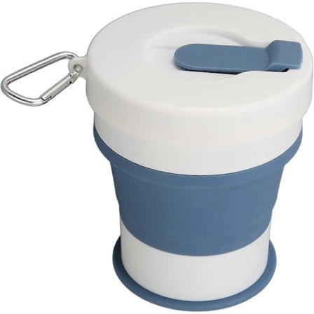 550 ml silikoninen kokoontaitettava matkamuki ulkoiluun, urheiluun, vesipullo, kannettava juomakuppi lapsille ja aikuisille, kokoontaitettava kahvi