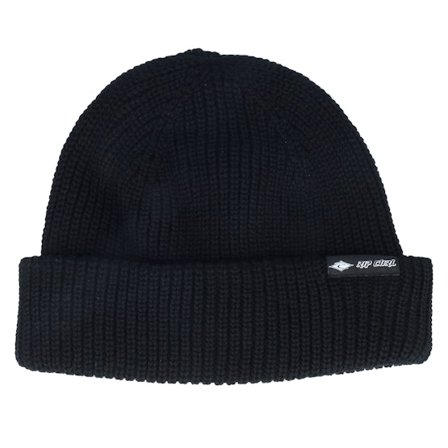 Rip Curl - Nero cuff Beanie - Fade Out Icon Shallow Beanie Black Cuff @ Hatstore