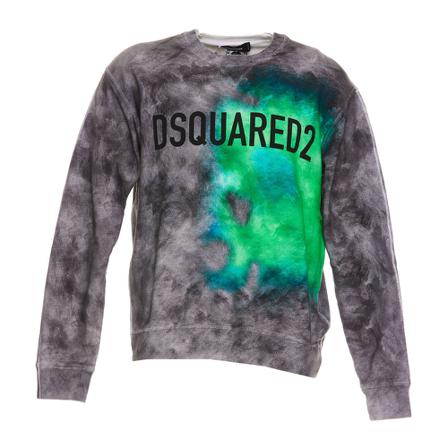 Dsquared2, Sweatshirt with logo Szary, Mężczyzna, Rozmiar: L