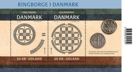 Danmark - EUROPA 2025 Nationle arkæologiske opdagelser - Postfrisk miniark