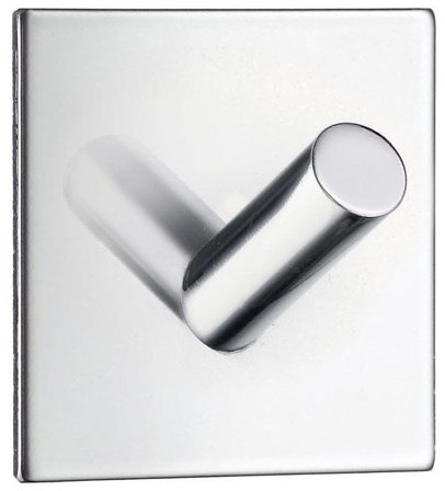 Beslagsboden BK 1093 Handdukshängare självhäftande, krom 2 st. krokar, Badrum