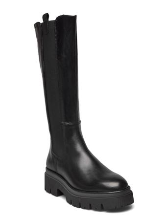 Woms Boots Høye Støvletter Svart Tamaris