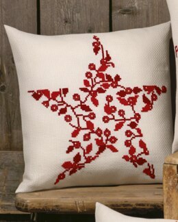 Stickpackung Kissen Stern Beeren