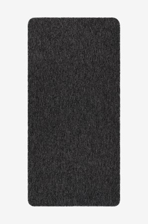 KM Home - Matto Porto, sileä - Musta - Sileät matot - 80X320 - - Homeroom