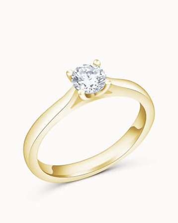 Solitärring Amy 18K Gulguld Labbodlad Diamant 0.30 Carat - Förlovningsringar & Vigselringar hos Vanbruun