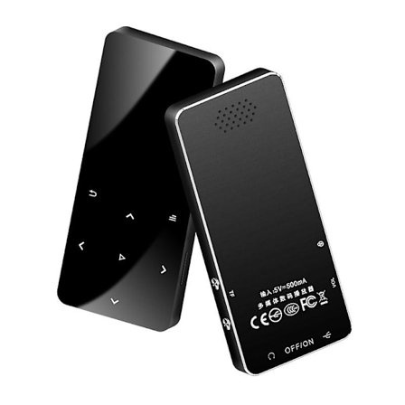 Bärbar Bluetooth Mp3-spelare Walkman-spelare Fm-radio Mini Hifi Lossless Sound Music Players Med 1,8 ' Skärm Liten Walkman Audiospelare