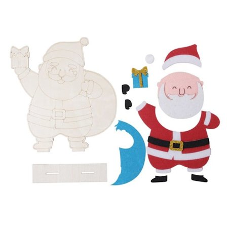 Trä jultomte kit för att dekorera 18 x 17 x 3 cm