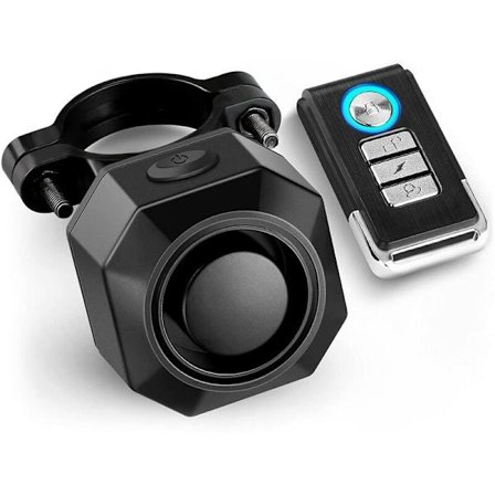 USB-ladattava pyörähälytin kaukosäätimellä, 110DB voimakas langaton varkaudenestovärinäliiketunnistin ajoneuvon turvahälytin