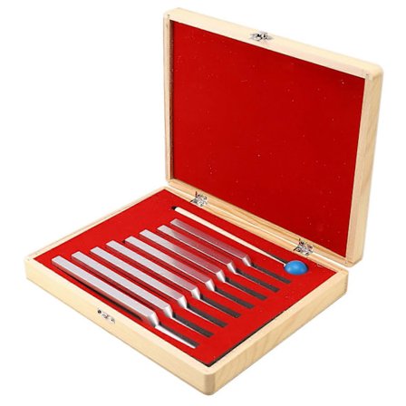 8 kpl/setti Alumiiniset äänirauta Healing Sound Vibration Therapy 256Hz+288Hz+320Hz+341Hz+384Hz+426Hz+480Hz+512Hz