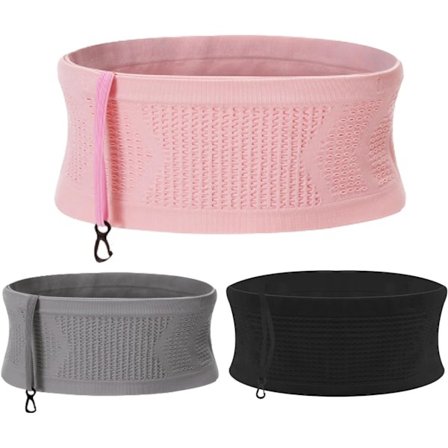 Pustemateriale midjeveske midjebelte skjult mal midjeveske kvinners hennes mageveske port løpende mobilholder nøkler pengeholder rosa S