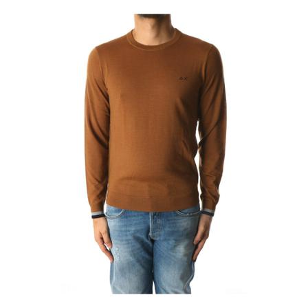 Sun68 Sun68 K42120 Choker Men Cammello Brun, Herre Strik