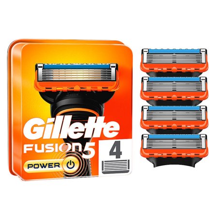 Gillette Fusion5 Power-Barberblade 4 stk., Mænd, Barbering, Skrabere & Blade