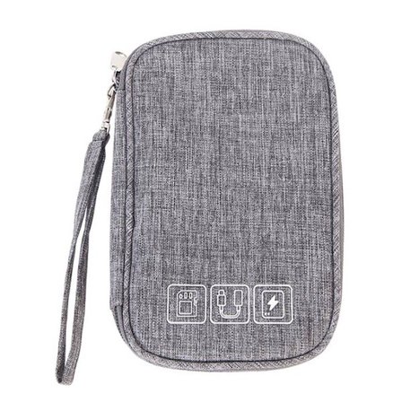 Opbevaringspose til elektroniktilbehør - Grå