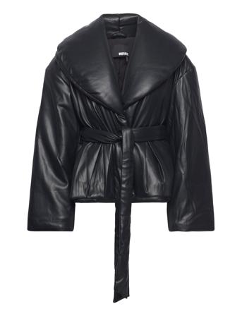 Belted Puffer Jacket Designers Jackets Padded Jacket Black ROTATE Birger Christensen