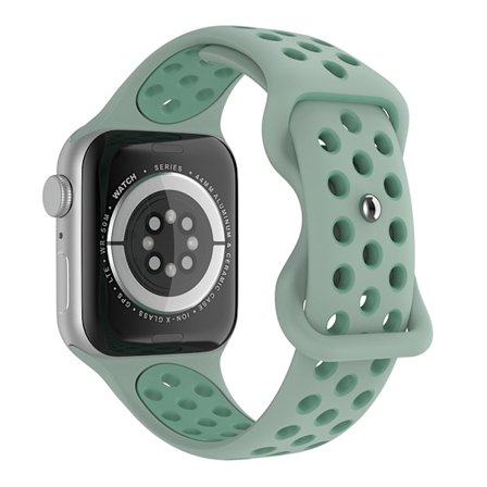 Sportarmband Dual-Color Apple Watch 42/44/45/46/49 mm (S/M) Grön