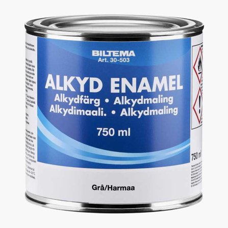 Alkydfärg grå 0 75 liter - Biltema