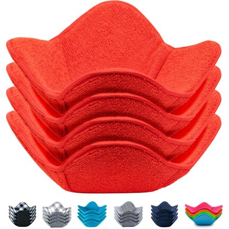 Mikrobølgeovnsskål koselige holdere for varm mat Sett med 4 varme puter for suppekopper Multifunksjonell varmebestandig tallerkenholder