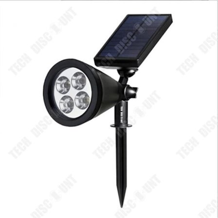 Solenergilampa för gräsmatta - TechDiscount - SL-50A - 4 LED - IP65 - Solenergi