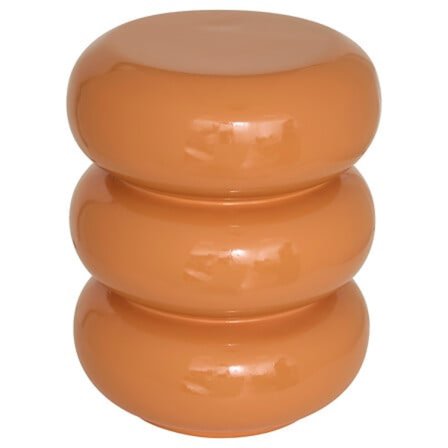 Kiiltävän oranssi sohvapöytä, 35 cm, vedenkestävä