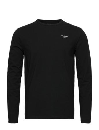 Original Basic 2 Long N T-shirts Long-sleeved Svart Pepe Jeans London