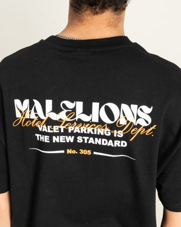 Malelions Malelions Junior Relaxed Valet T-Shirt Svart T-shirts Kille - Kids Brand Store