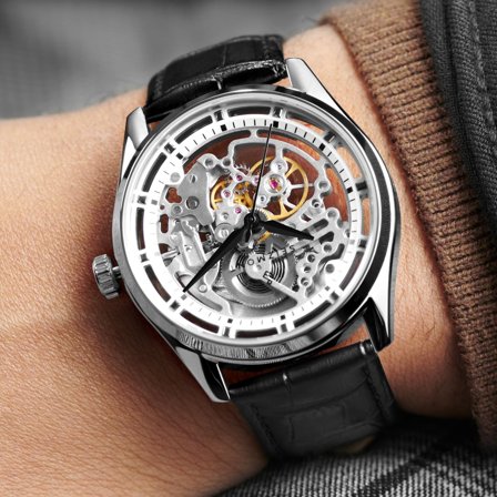 Montre squelette automatique Soren Motus pour hommes - Montres squelettes