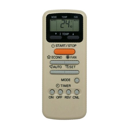 Erstatningsfjernkontroll for klimaanlegg kompatibel med Toshiba Air Conditioner WH-E1NE WH-D9S WC-E1NE KT-TS1