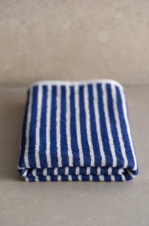 Jotex - Badehåndkle 70x140 Cm Koboltblå/naturhvit - DIXIE - Kjøp Badelaken hos Jotex