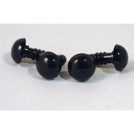 20 paria (40 kpl) Mustat silmät "Amigurumille" 9mm