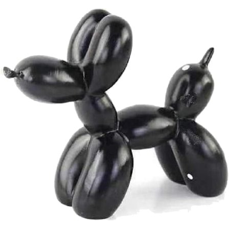 Hartsballonfigur i Resin, Mini 4 tommer Kreativt Sødt Dyrehåndværk Figur Hartsballonformet Statue Kunstskulptur Moderne Skrivebordsdekoration