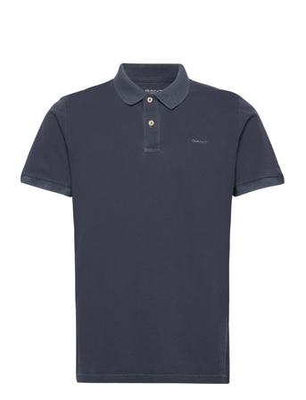 GANT Sunfaded Pique Ss Rugger Marinblå