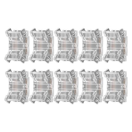 10-pak 2-benet 10 mm loddefri LED-strip-stik til hurtig strip-til-strip-forbindelse