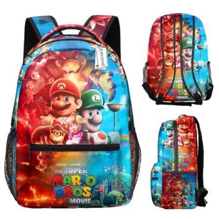 Super Mario Ryggsäck Barn Skolväskor Anime Bokväska - on stock C
