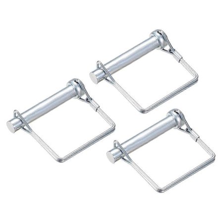 Aksellåsebolt - 10 mm x 60 mm koblingsbolt til landbrugstrailere, vogne, have i firkantet 3 stk.